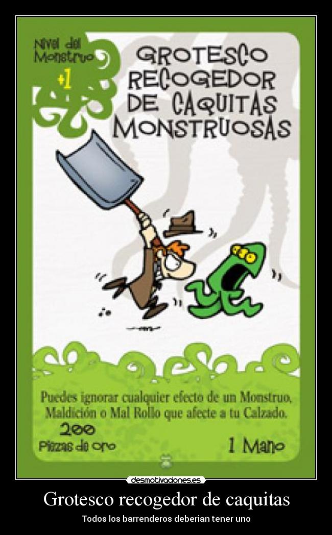 Grotesco recogedor de caquitas - Todos los barrenderos deberian tener uno