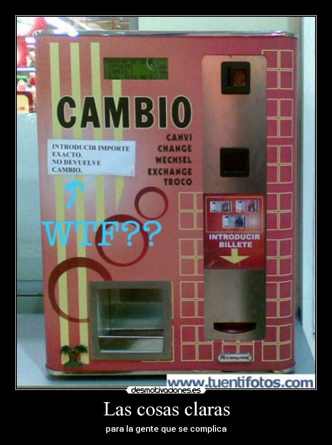 Las cosas claras - para la gente que se complica