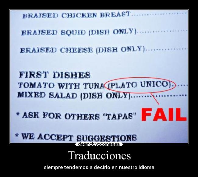Traducciones -