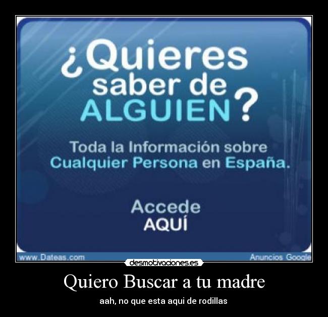 Quiero Buscar a tu madre -