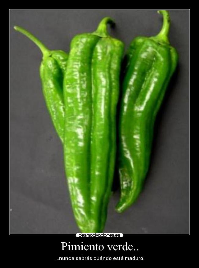 Pimiento verde.. -