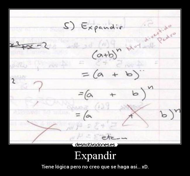 Expandir - Tiene lógica pero no creo que se haga asi... xD.