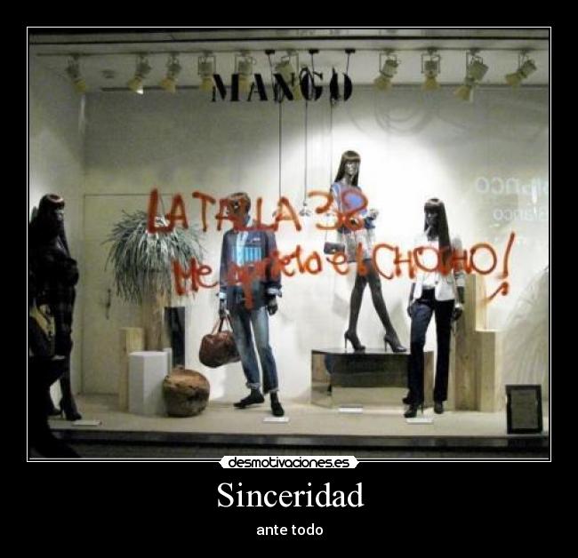 Sinceridad - ante todo