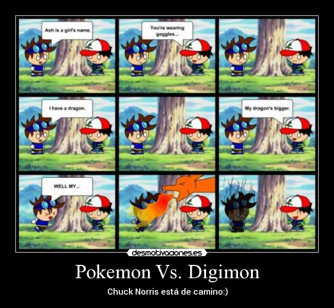 Pokemon Vs. Digimon - Chuck Norris está de camino:)