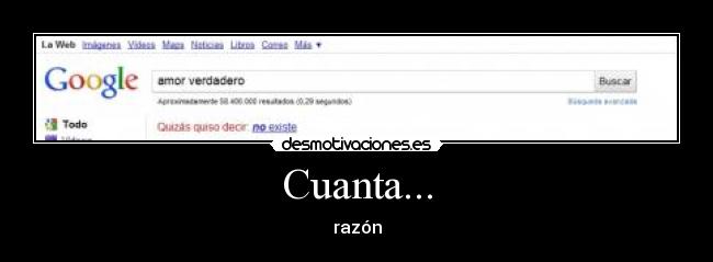 Cuanta... - razón