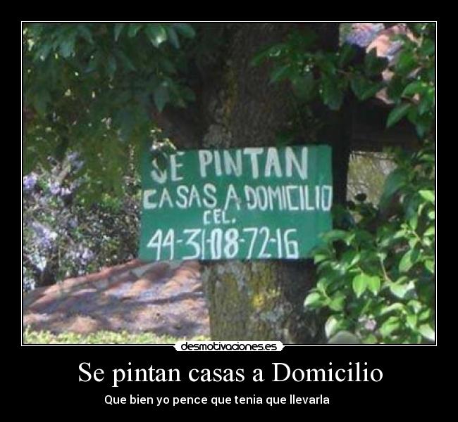 Se pintan casas a Domicilio -