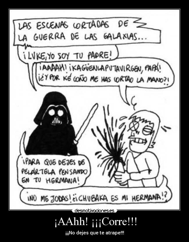 carteles aahh corre desmotivaciones