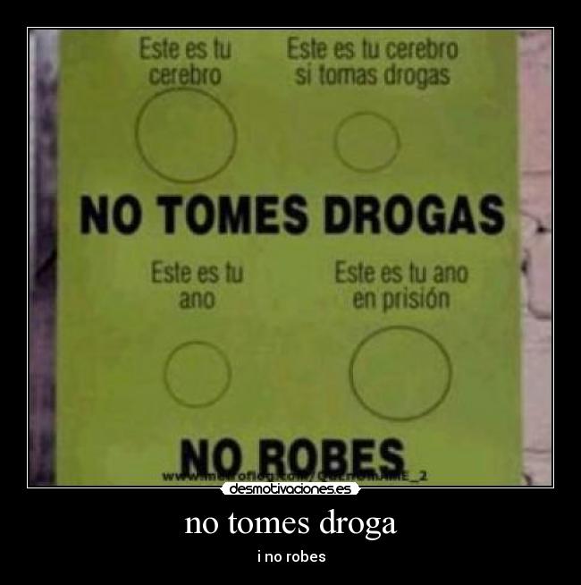 no tomes droga - 