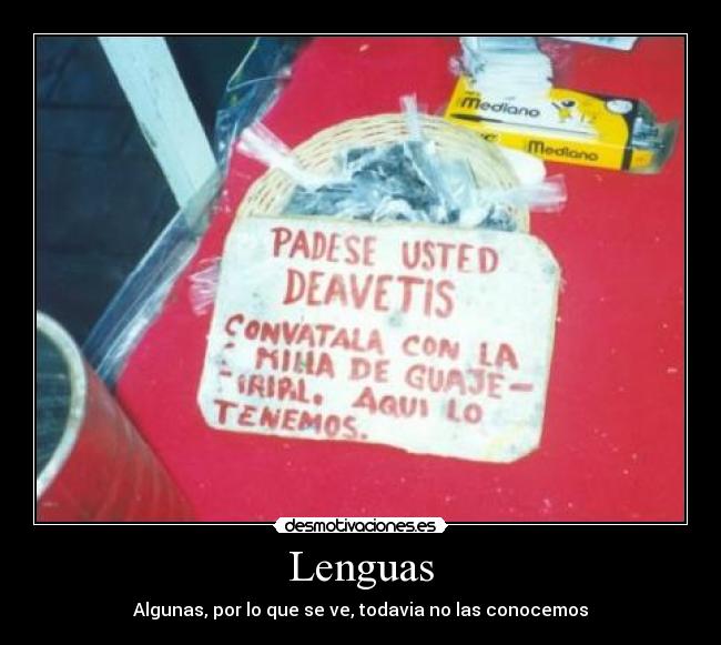 Lenguas Desmotivaciones