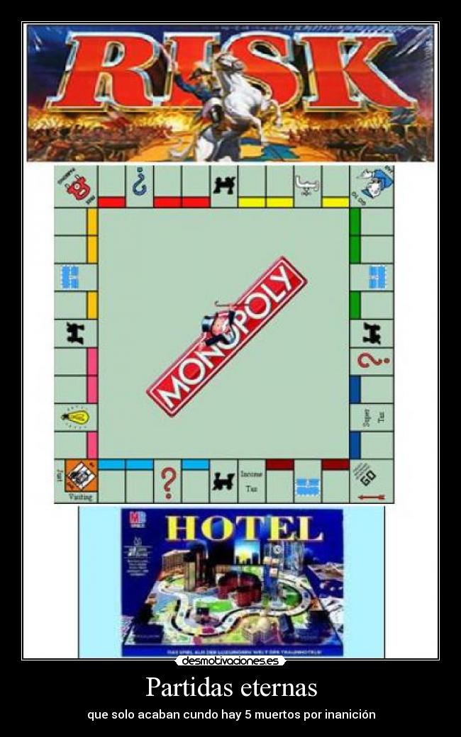 carteles monopoly risk hotel juegos desmotivaciones