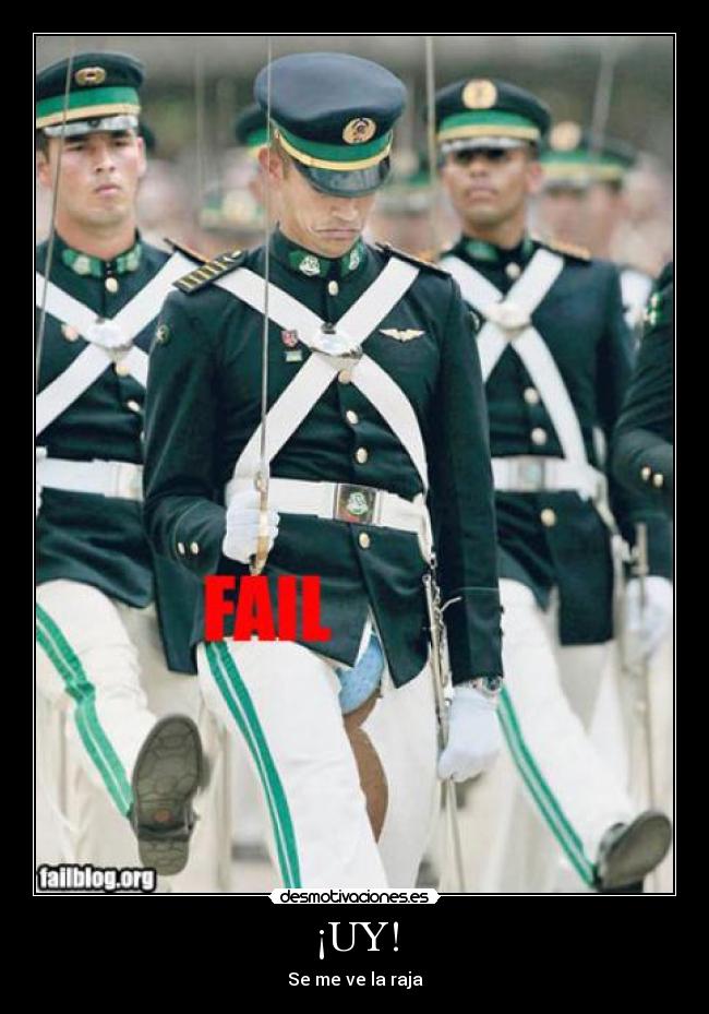 ¡UY! - Se me ve la raja