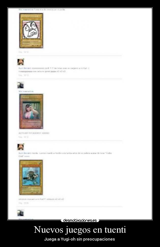 Nuevos juegos en tuenti - Juega a Yugi-oh sin preocupaciones 