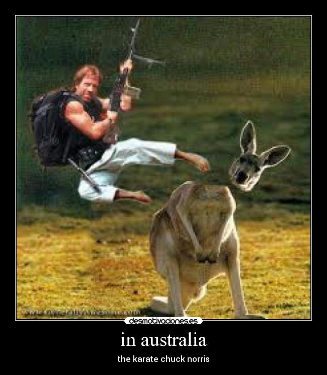 in australia - the karate chuck norris