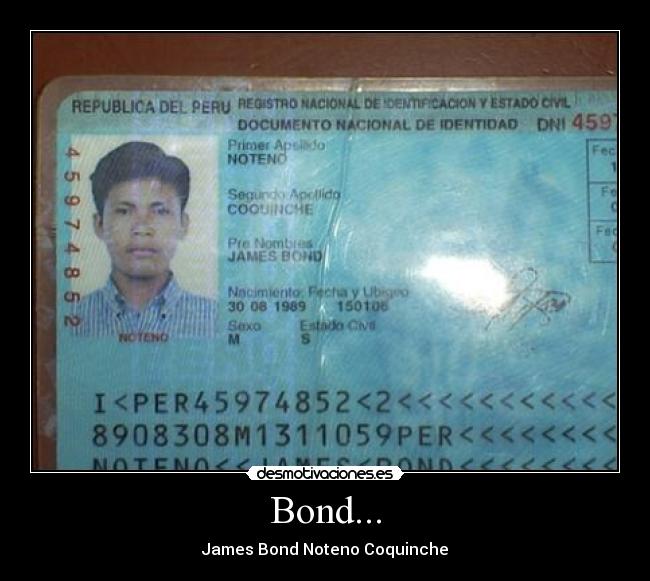 Bond... -