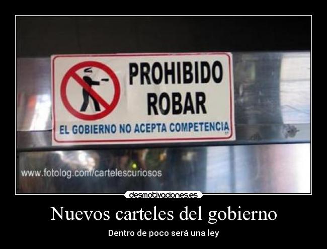 Nuevos carteles del gobierno - 