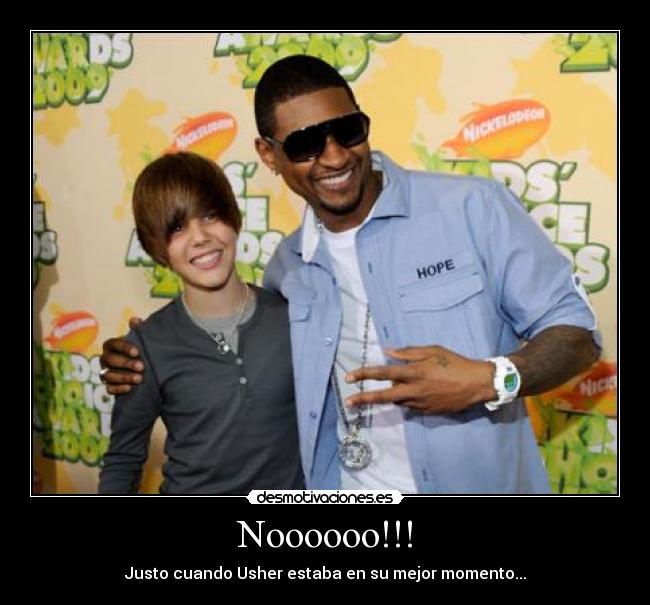 Noooooo!!! - Justo cuando Usher estaba en su mejor momento...