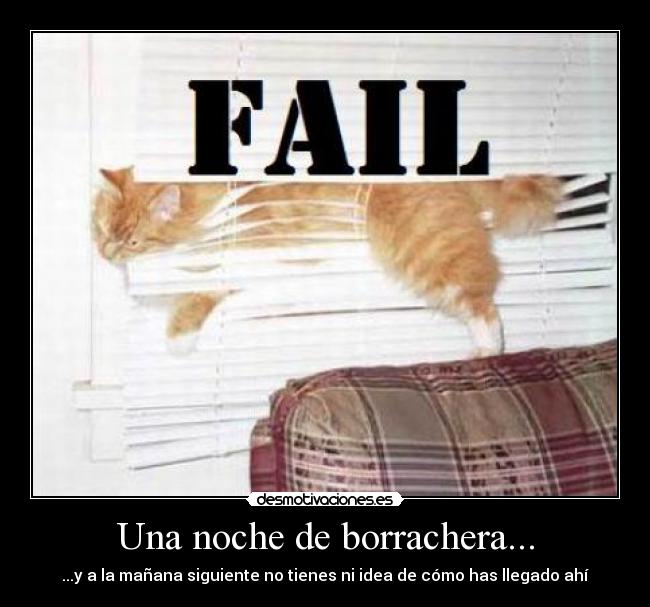 Una noche de borrachera... -