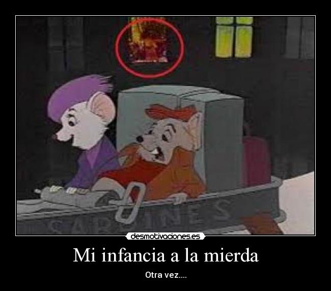 carteles infancia infancia mierda desmotivaciones