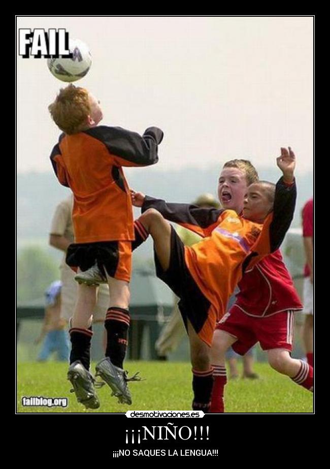 carteles futbol zas todos los huevos patada win fail desmotivaciones