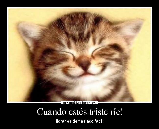 Cuando estés triste ríe! - 