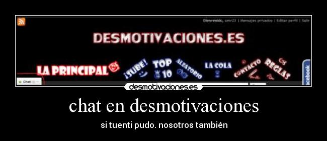chat en desmotivaciones -