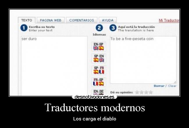 Traductores modernos - Los carga el diablo