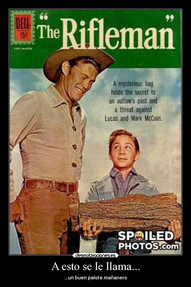 A esto se le llama... - ...un buen palote mañanero