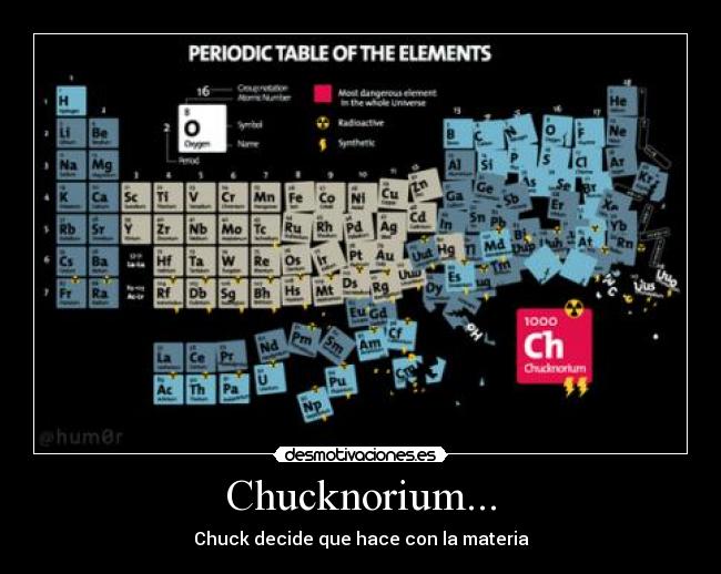 Chucknorium... - Chuck decide que hace con la materia