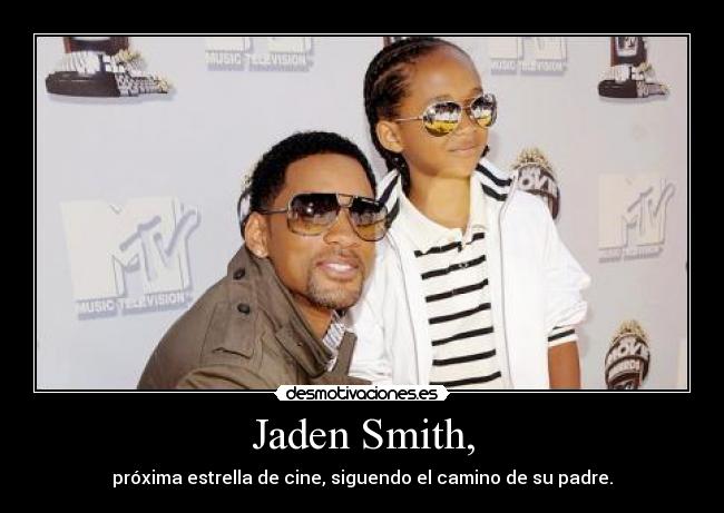 Jaden Smith, - próxima estrella de cine, siguendo el camino de su padre.