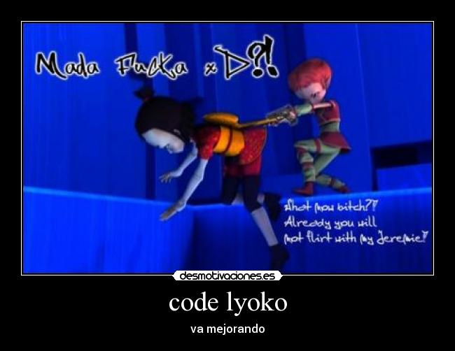 carteles code lyoko desmotivaciones