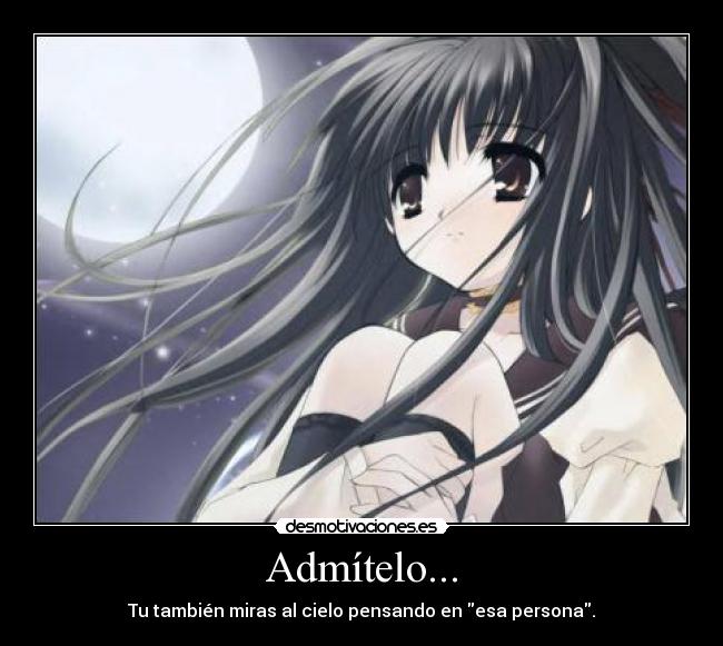 carteles cielo anime pensando desmotivaciones
