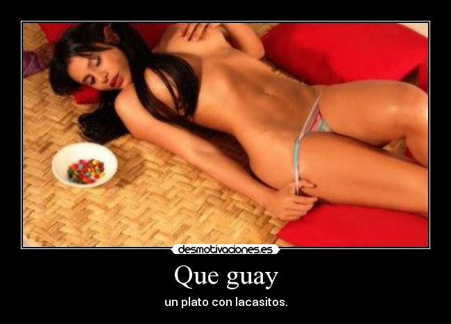 Que guay - un plato con lacasitos.