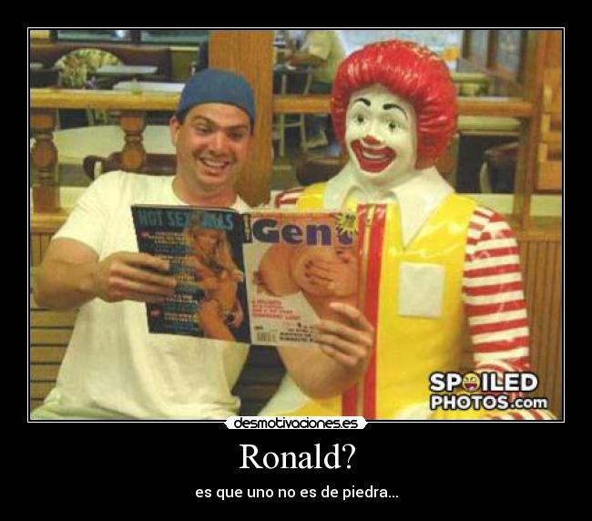 carteles ronald desmotivaciones