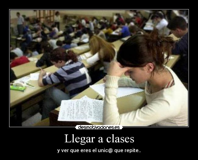Llegar a clases - 