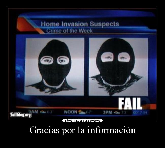 Gracias por la información -