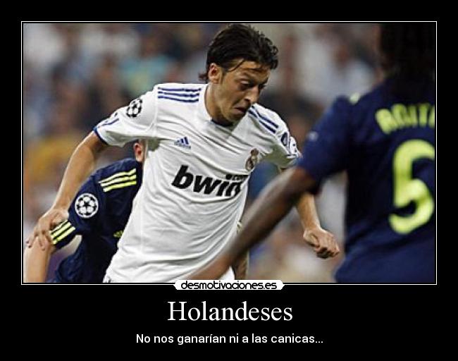 carteles real madrid espana holanda futbol ozil ajax mundial desmotivaciones
