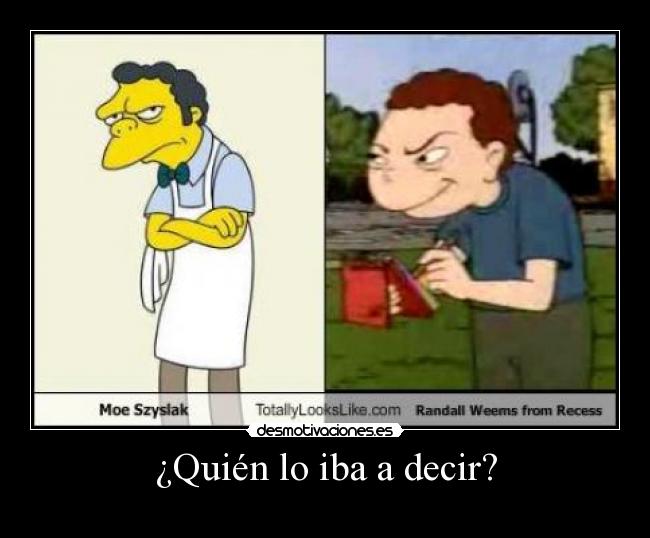carteles moe randall los simpsons banda del patio desmotivaciones