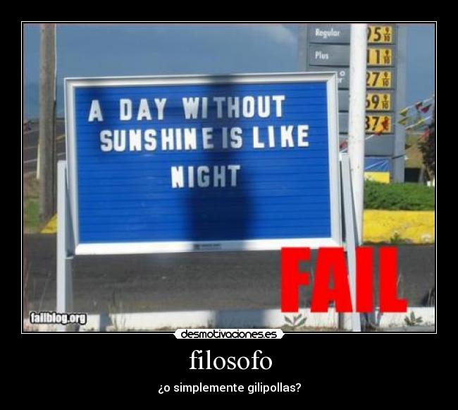 filosofo - ¿o simplemente gilipollas?