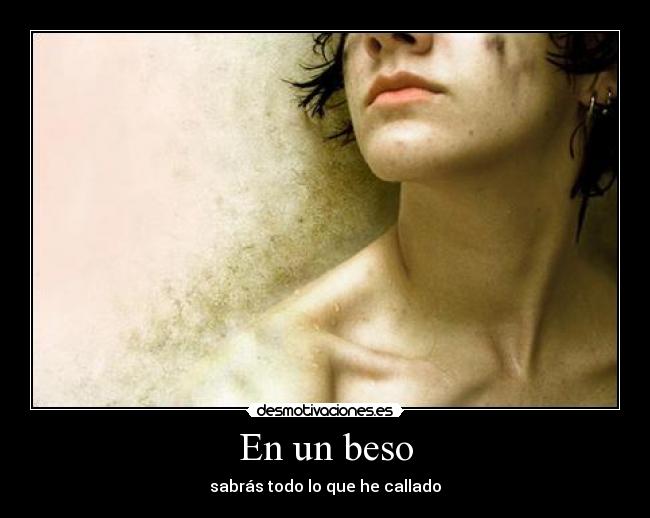 En un beso -