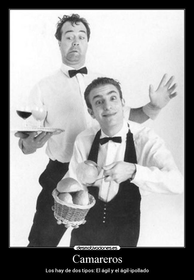 carteles camareros desmotivaciones