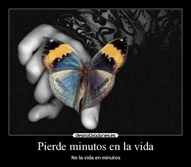 Pierde minutos en la vida - No la vida en minutos