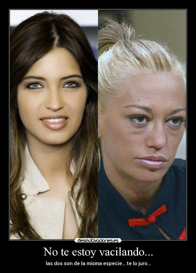 No te estoy vacilando... - las dos son de la misma especie... te lo juro...
