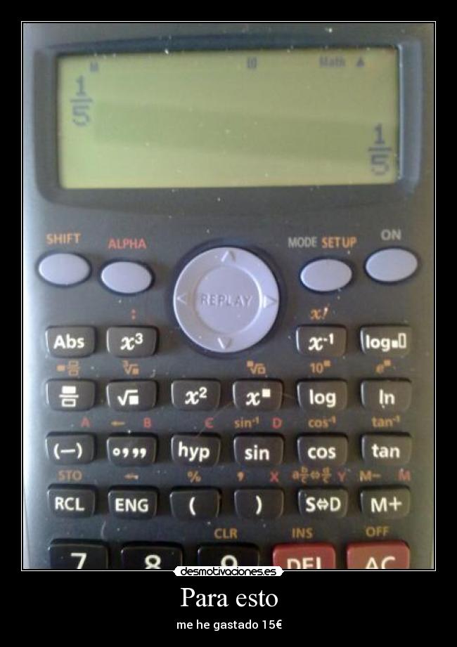 carteles calculadora matematicas desmotivaciones