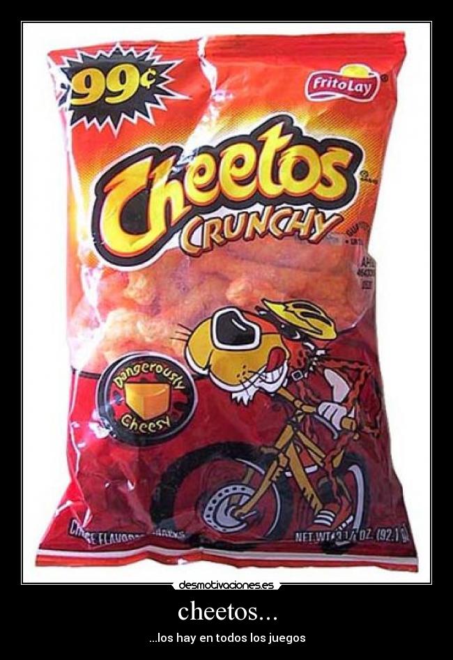 cheetos... - ...los hay en todos los juegos