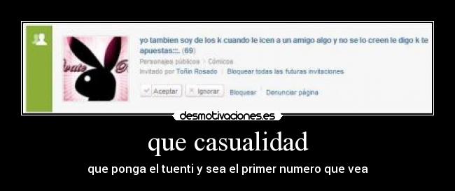 que casualidad -