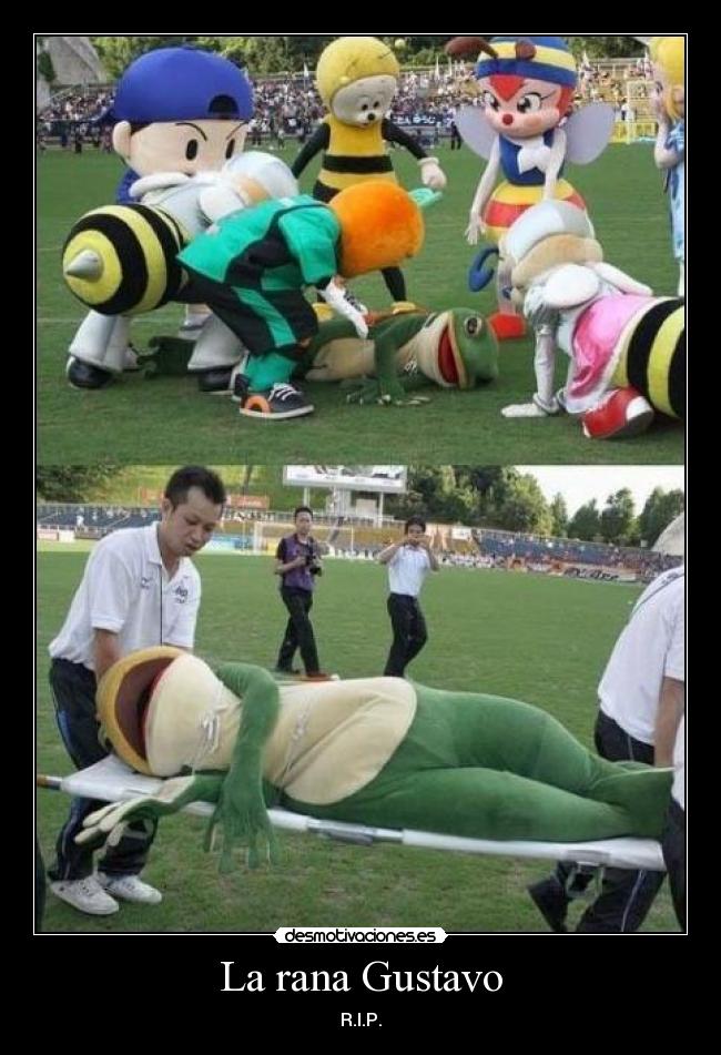 carteles muerte rana gustavo desmotivaciones