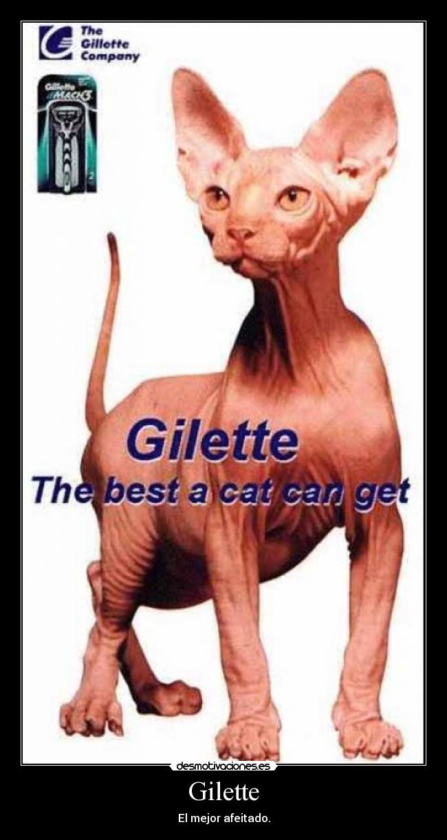 Gilette - El mejor afeitado.