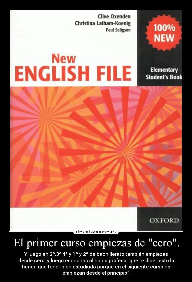 carteles curso ingles asignatura idioma desmotivaciones