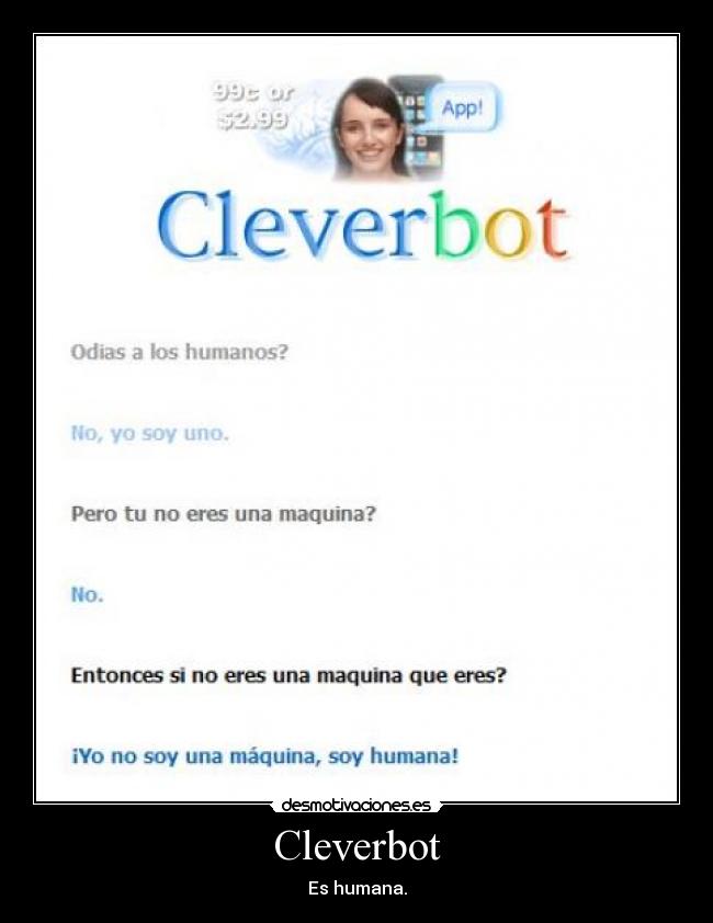 Cleverbot - Es humana.