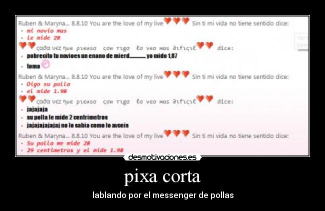 pixa corta - lablando por el messenger de pollas